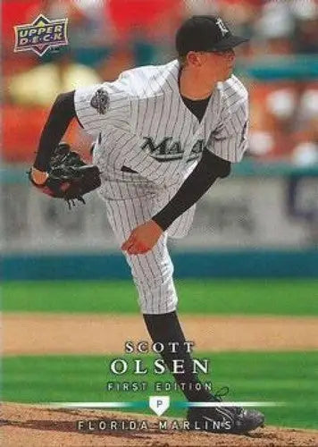 2008 Upper Deck First Edition #117 Scott Olsen NM Near Mint Marlins ID:82907 - Baseball Card Single