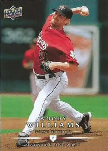 Woody Williams baseball card from 2008 Upper Deck First Edition with original gloss