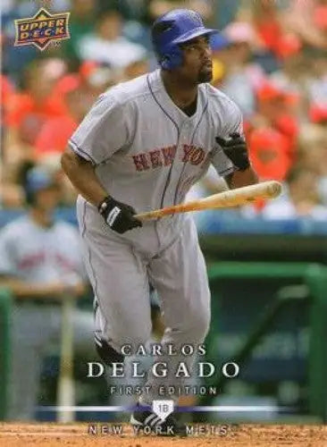 2008 Upper Deck First Edition #132 Carlos Delgado NM-MT Mets ID:70846 - Baseball Card Single