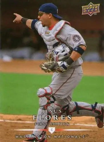 2008 Upper Deck First Edition #137 Jesus Flores NM-MT Nationals ID:71059 - Baseball Card Single