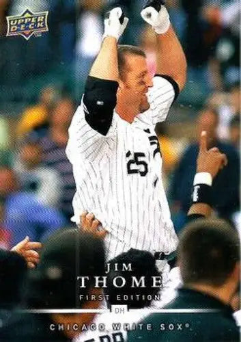 Original gloss Jim Thome baseball card from 2008 Upper Deck First Edition White Sox