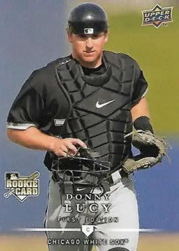 Original gloss 2008 Upper Deck First Edition Rookie Card of Donny Lucy White Sox
