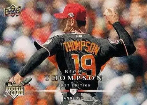 Original gloss Baseball card featuring Rich Thompson from 2008 Upper Deck First Edition