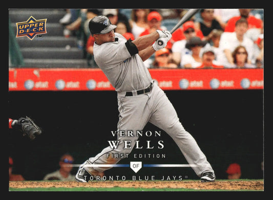 2008 Upper Deck First Edition #33 Vernon Wells Toronto Blue Jays - Baseball Card Single