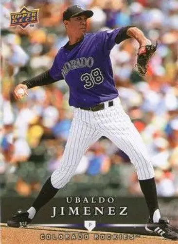 2008 Upper Deck First Edition #351 Ubaldo Jimenez NM-MT Rockies ID:72182 - Baseball Card Single
