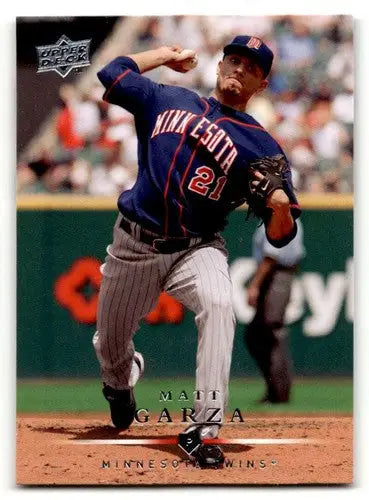 Original gloss Matt Garza Tampa baseball card from 2008 Upper Deck First Edition
