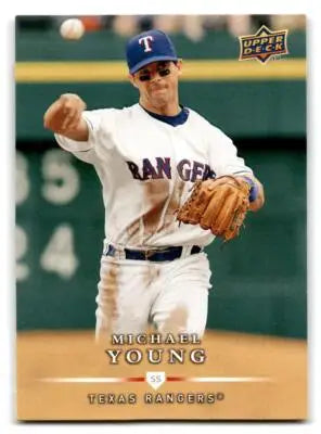 2008 Upper Deck First Edition #485 Michael Young - Baseball Card Single