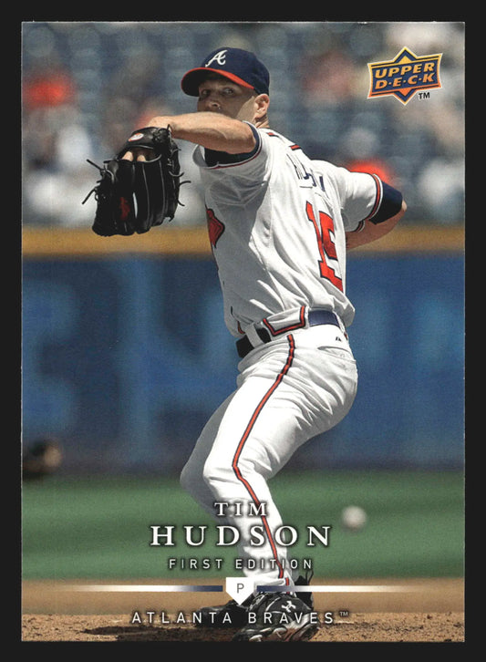 2008 Upper Deck First Edition Tim Hudson #34 Atlanta Braves - Baseball Card Single