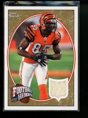 2008 Upper Deck Football Heroes Chad Johnson #23 9/35 Game-Used Memorabilia