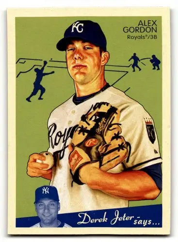 Original gloss Upper Deck Goudey baseball card of Alex Gordon Kansas City Royals