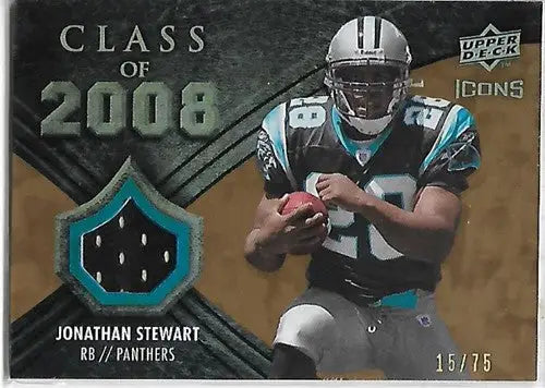 2008 Upper Deck Icons Class of 2008 Jersey Gold #CO6 Jonathan Stewart N ID:15753 - Football Card Single