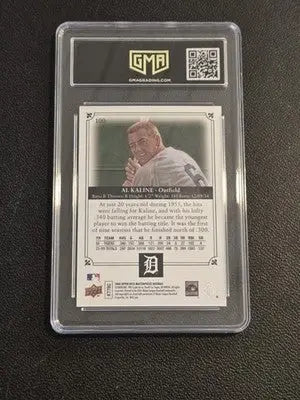 2008 Upper Deck Masterpieces #100 Al Kaline Framed Black GMA 10 - Baseball Card Single