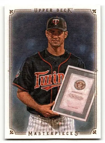 2008 Upper Deck Masterpieces #50 Joe Mauer Minnesota Twins Baseball ID:63229 - Baseball Card Single
