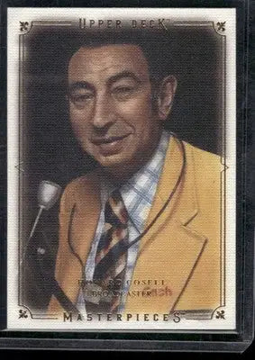2008 Upper Deck Masterpieces Football Howard Cosell #40 Football - Football Card Single