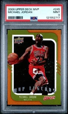2008 Upper Deck MVP Michael Jordan #245 Basketball PSA 9