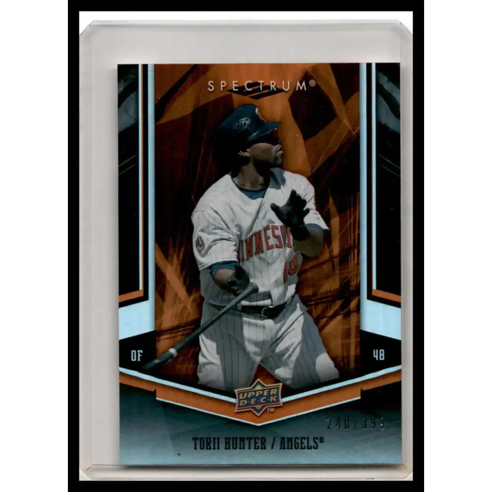2008 Upper Deck Spectrum #57 Torii Hunter Green NM-MT Baseball Card - Baseball Card Single