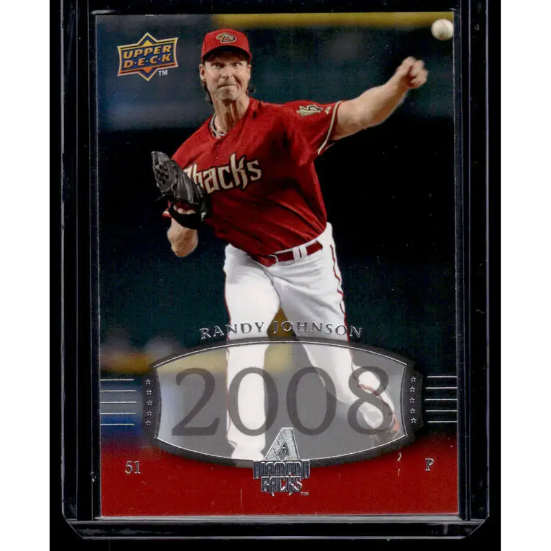 2008 Upper Deck Timeline #212 Randy Johnson EX/NM Arizona Diamondbacks Baseball Card - Baseball Card Single