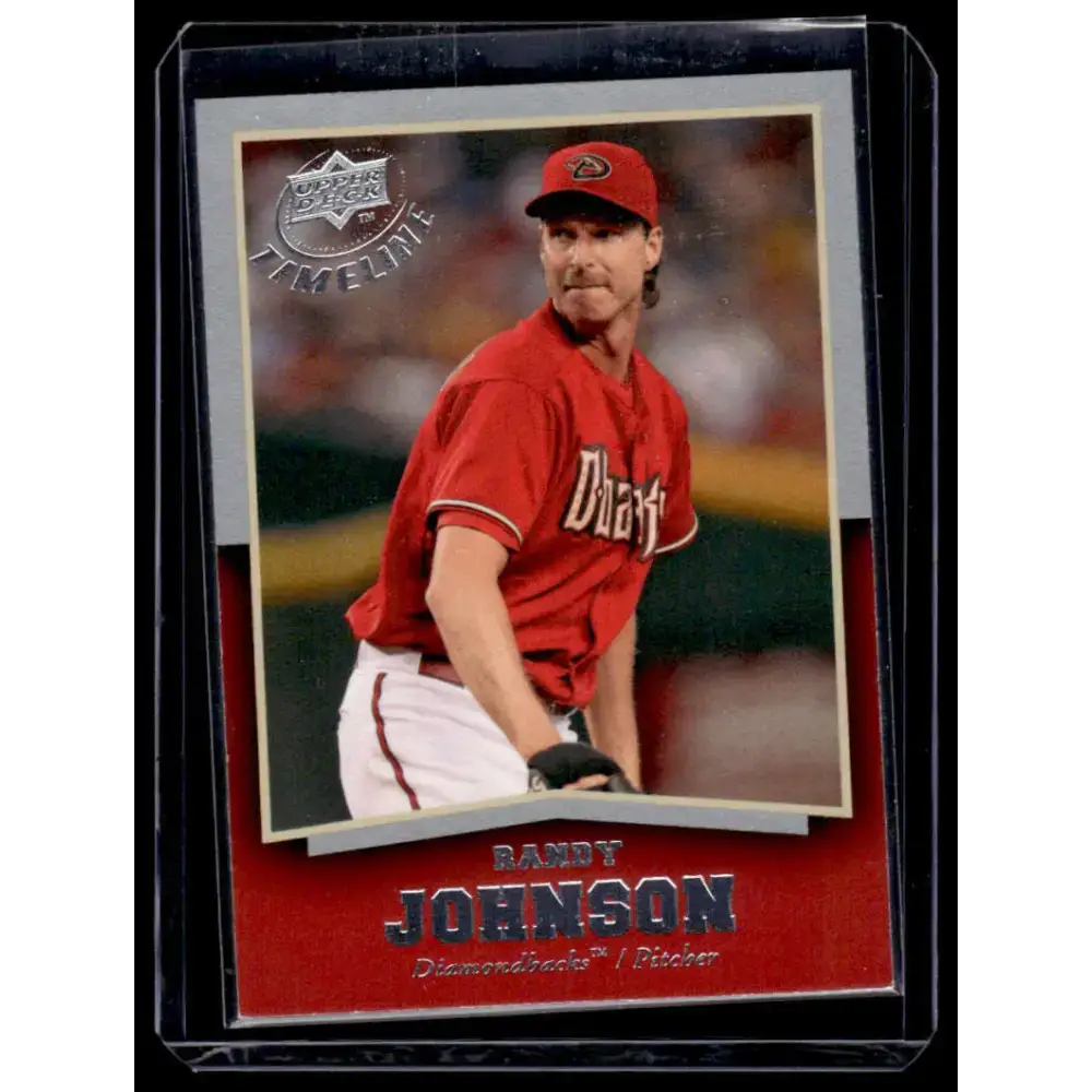 2008 Upper Deck Timeline #26 Randy Johnson EX/NM Arizona Diamondbacks Baseball Card - Baseball Card Single
