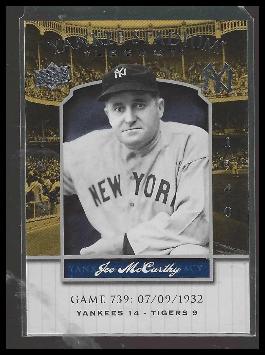 2008 Upper Deck Yankee Stadium Legacy #2133 Joe DiMaggio - Baseball Card Single