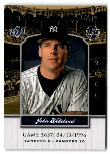 2008 Upper Deck Yankee Stadium Legacy Collection #5637 John Wetteland N ID:73312 - Baseball Card Single