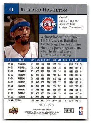 2009-10 Upper Deck First Edition #41 Richard Hamilton - Basketball Card Single