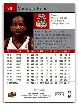 2009-10 Upper Deck First Edition #90 Michael Redd - Basketball Card Single