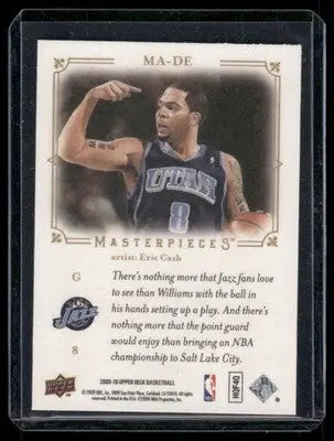 2009-10 Upper Deck Masterpieces Deron Williams #8 Basketball - Basketball Card Single