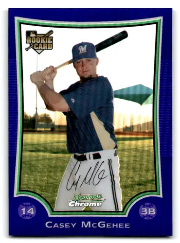 2009 Bowman Draft Chrome Refractors Purple #BDP41 Casey McGehee EX/NM B ID:72616 - Baseball Card Single