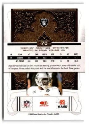 2009 Donruss Classics #70 JaMarcus Russell - Football Card Single