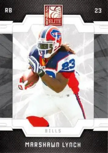 Marshawn Lynch football card from Donruss Elite series with original gloss