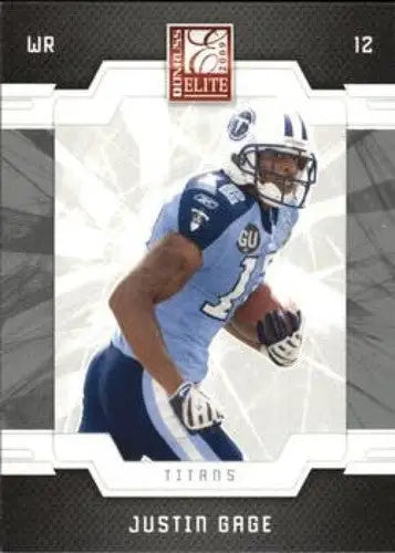 2009 Donruss Elite #95 Justin Gage NM-MT Titans ID:4675 - Football Card Single