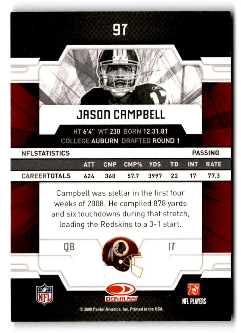 2009 Donruss Elite #97 Jason Campbell Retail - Football Card Single