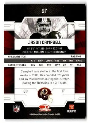 2009 Donruss Elite #97 Jason Campbell Retail - Football Card Single