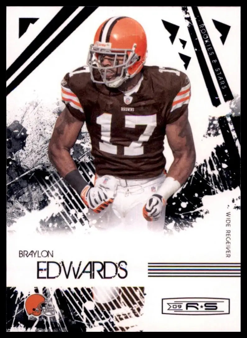 2009 Donruss Rookies & Stars Braylon Edwards #24 Cleveland Browns Football Card - Football Card Single