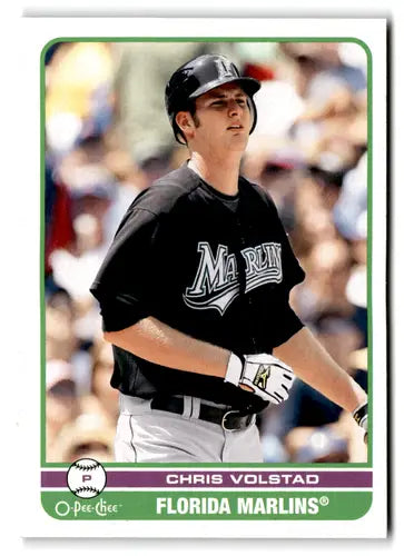 Original gloss Chris Volstad baseball card 2009 O-Pee-Chee NM-MT Marlins ID 73180