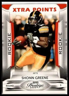 2009 Playoff Prestige #199 Shonn Greene Xtra Points Orange #/300 - Football Card Single