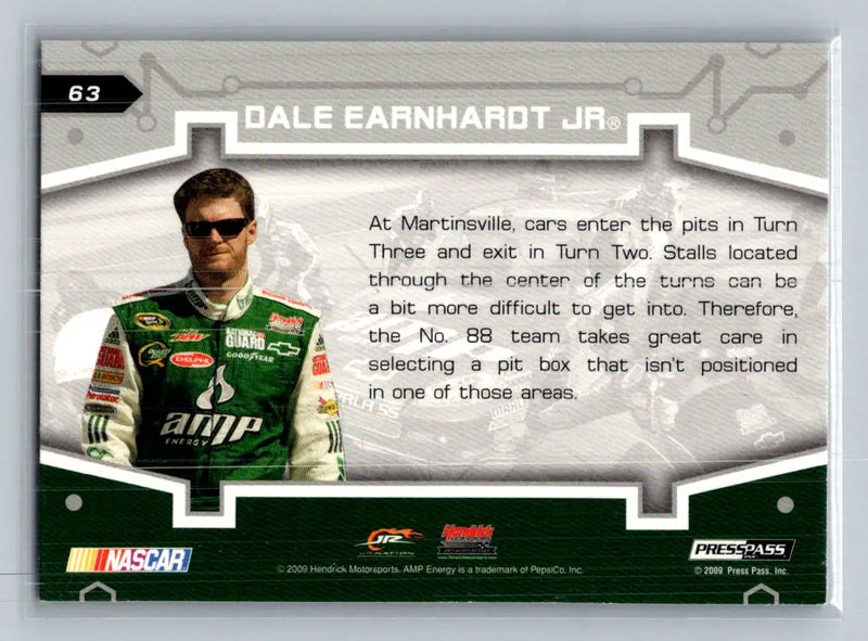 2009 Press Pass Stealth #63 #88 AMP Energy/National Guard Chevrolet Retail - Racing Card Single