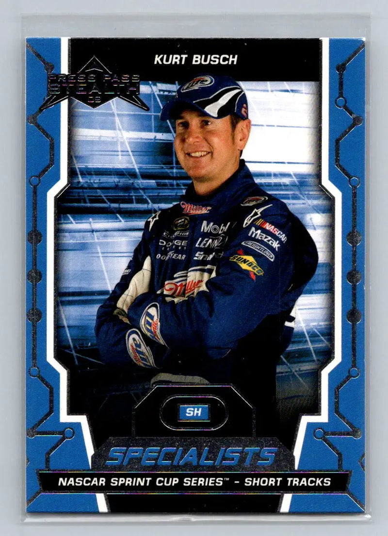 2009 Press Pass Stealth #75 Kurt Busch Retail Penske Racing South - Racing Card Single