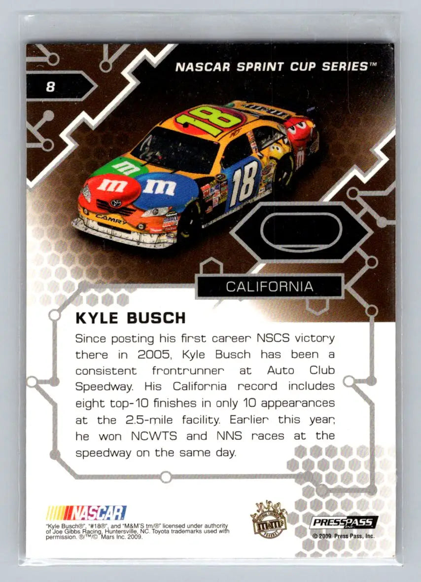 2009 Press Pass Stealth #8 Kyle Busch Retail Joe Gibbs Racing - Racing Card Single