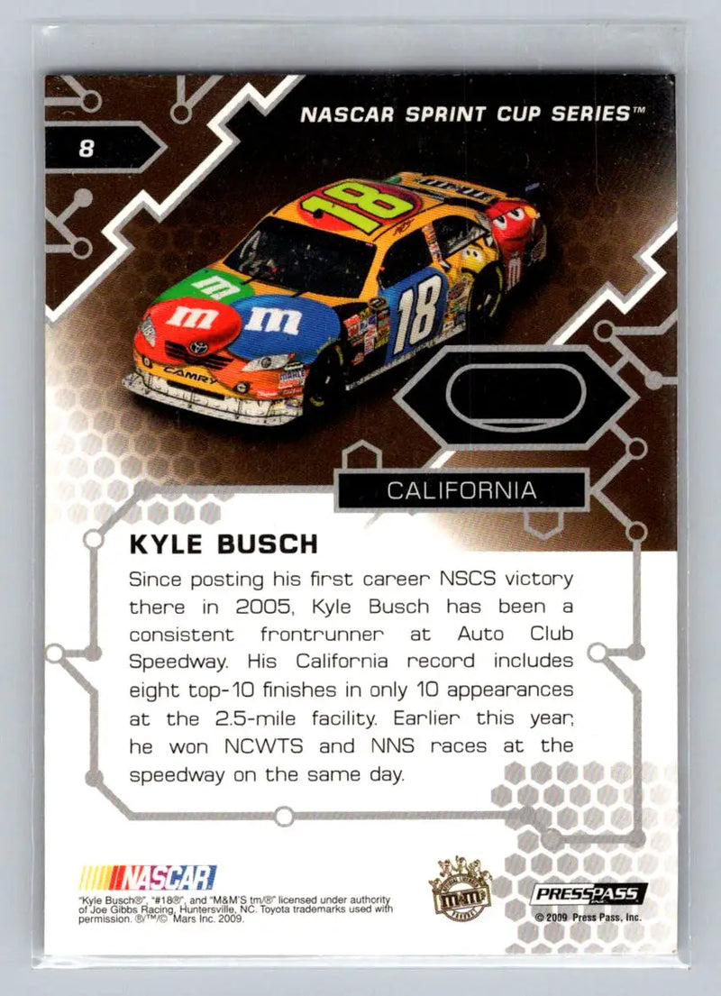2009 Press Pass Stealth #8 Kyle Busch Retail Joe Gibbs Racing - Racing Card Single