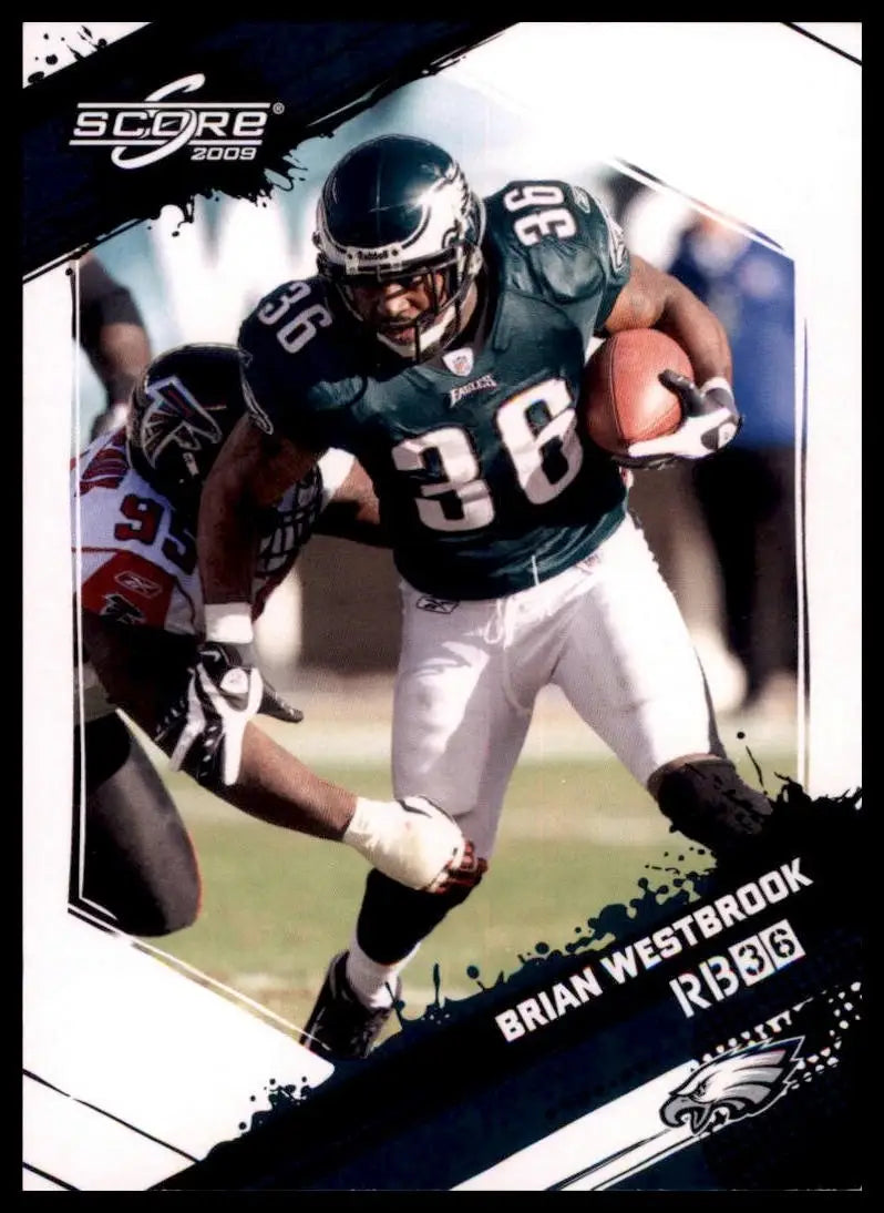 2009 Score Brian Westbrook #219 Philadelphia Eagles Football Card NFL Sports - Football Card Single