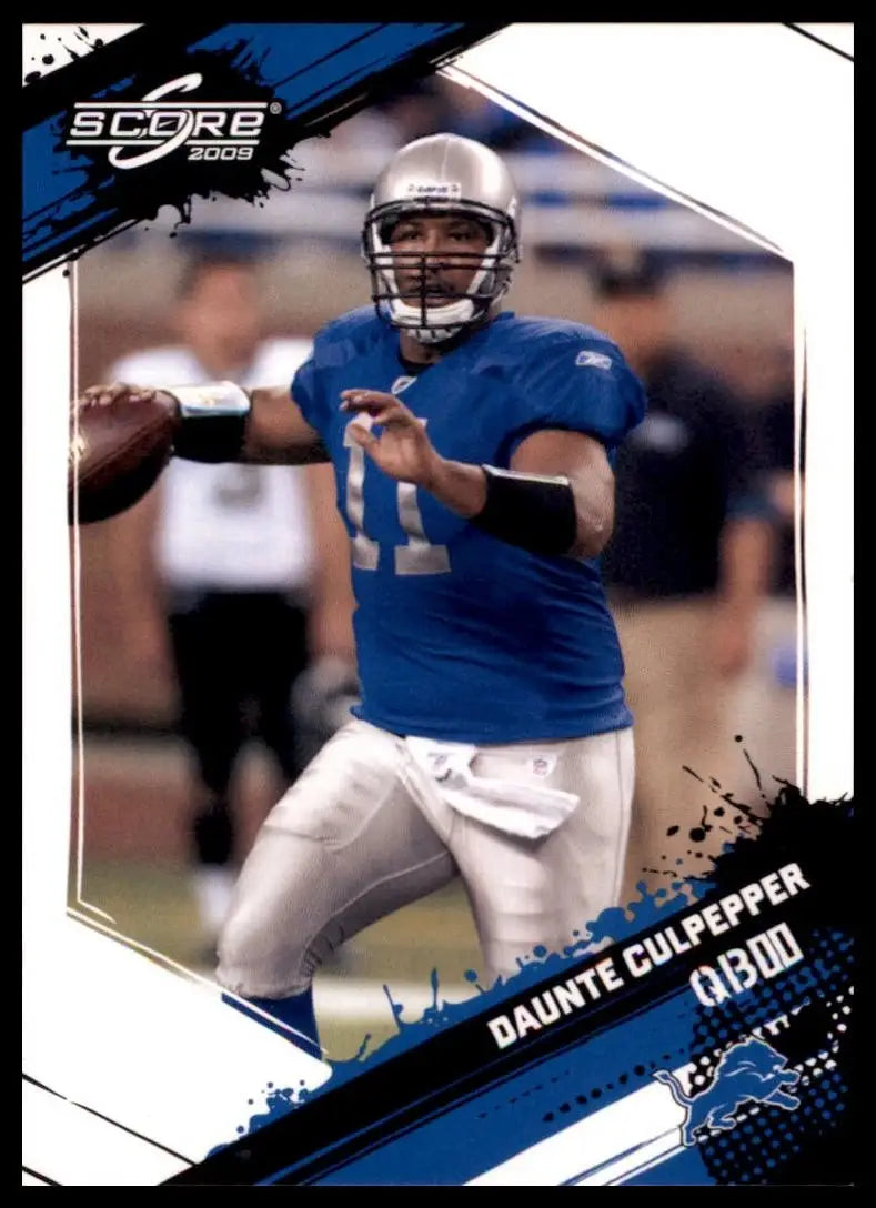 2009 Score Daunte Culpepper #94 Detroit Lions Football Card NFL Sports