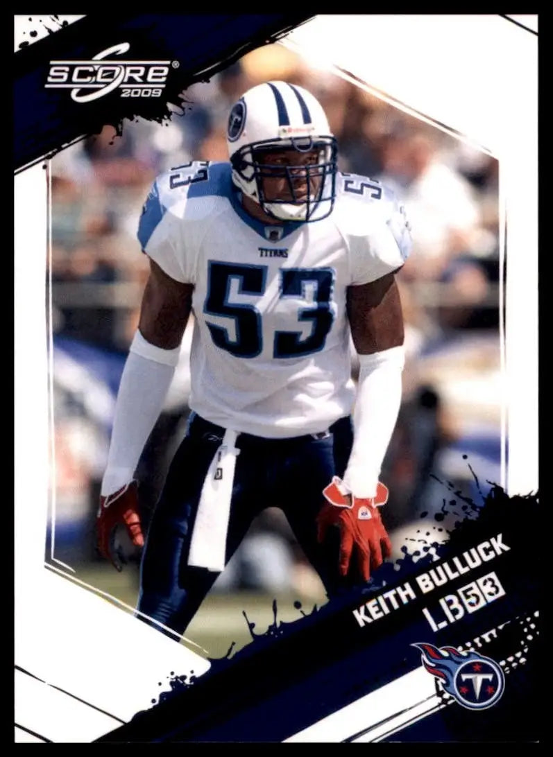 2009 Score Keith Bulluck #285 Tennessee Titans Football Card NFL Sports - Football Card Single