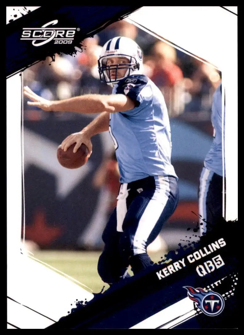 2009 Score Kerry Collins #286 Tennessee Titans Football Card NFL Sports - Football Card Single