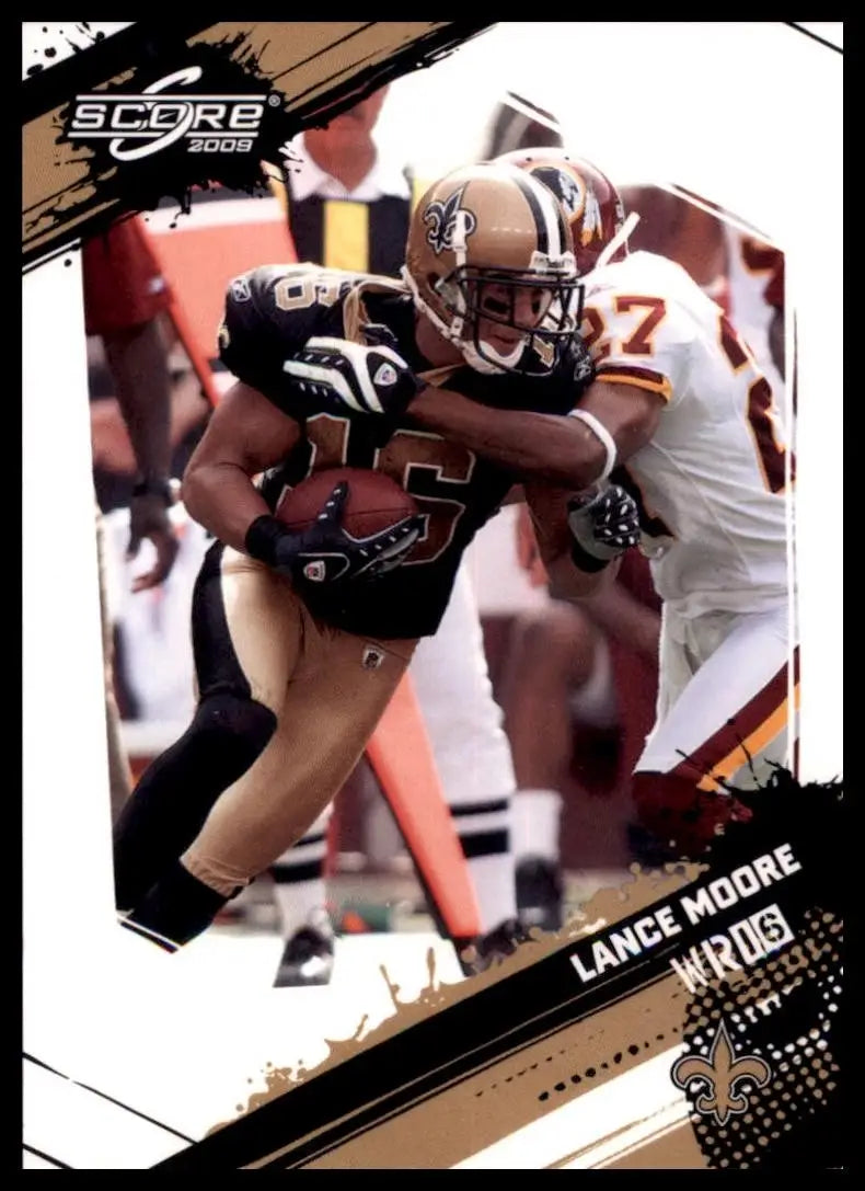 2009 Score Lance Moore #186 New Orleans Saints Football Card NFL Sports