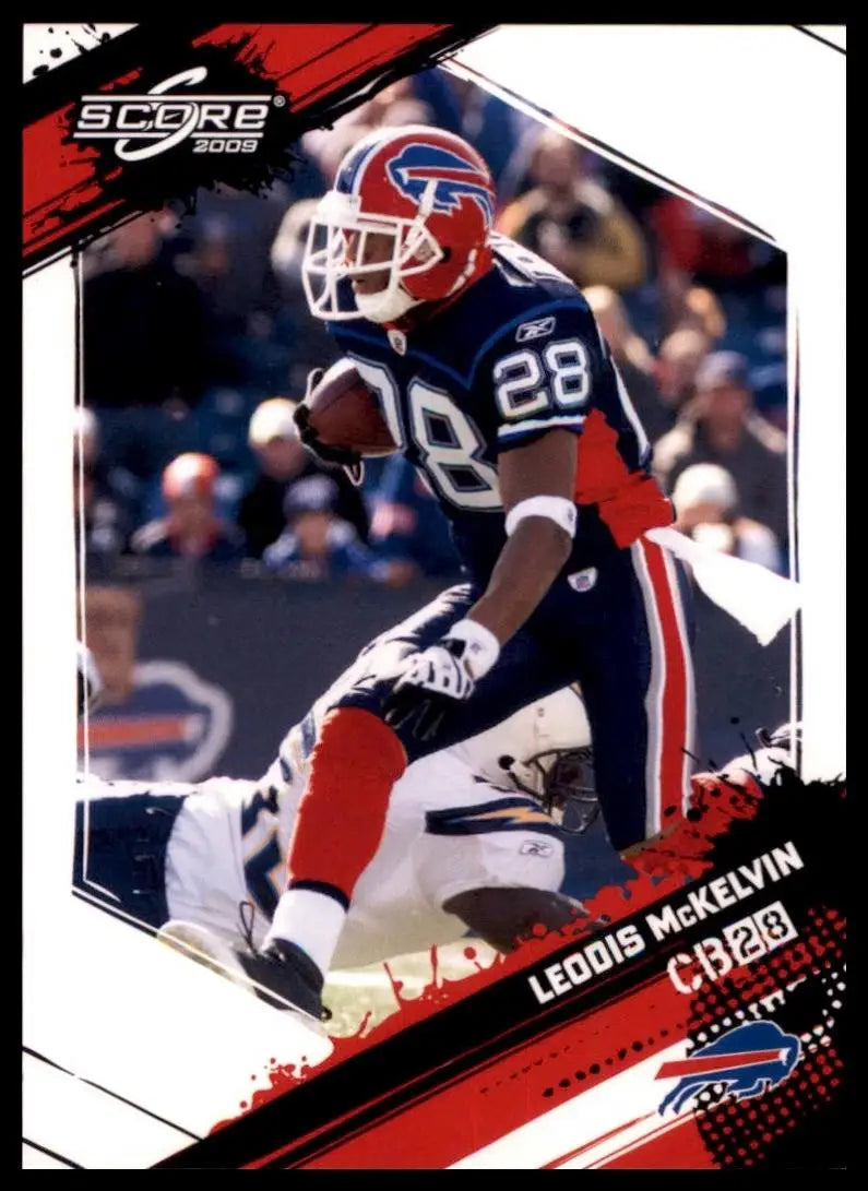 2009 Score Leodis McKelvin #33 Buffalo Bills Football Card NFL Sports - Football Card Single