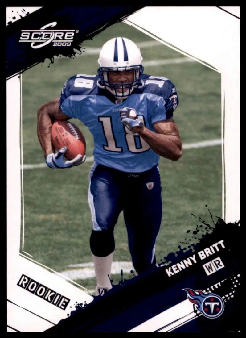 2009 Score Rookie Kenny Britt #361 Tennessee Titans Football Card NFL Sports - Football Card Single