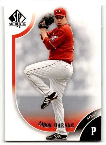 2009 SP Authentic #39 Aaron Harang Cincinnati Reds Baseball Cards EX ID:59656 - Baseball Card Single