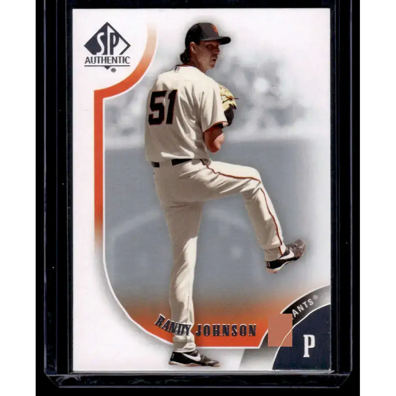 2009 SP Authentic #65 Randy Johnson EX/NM San Francisco Giants Baseball Card - Baseball Card Single
