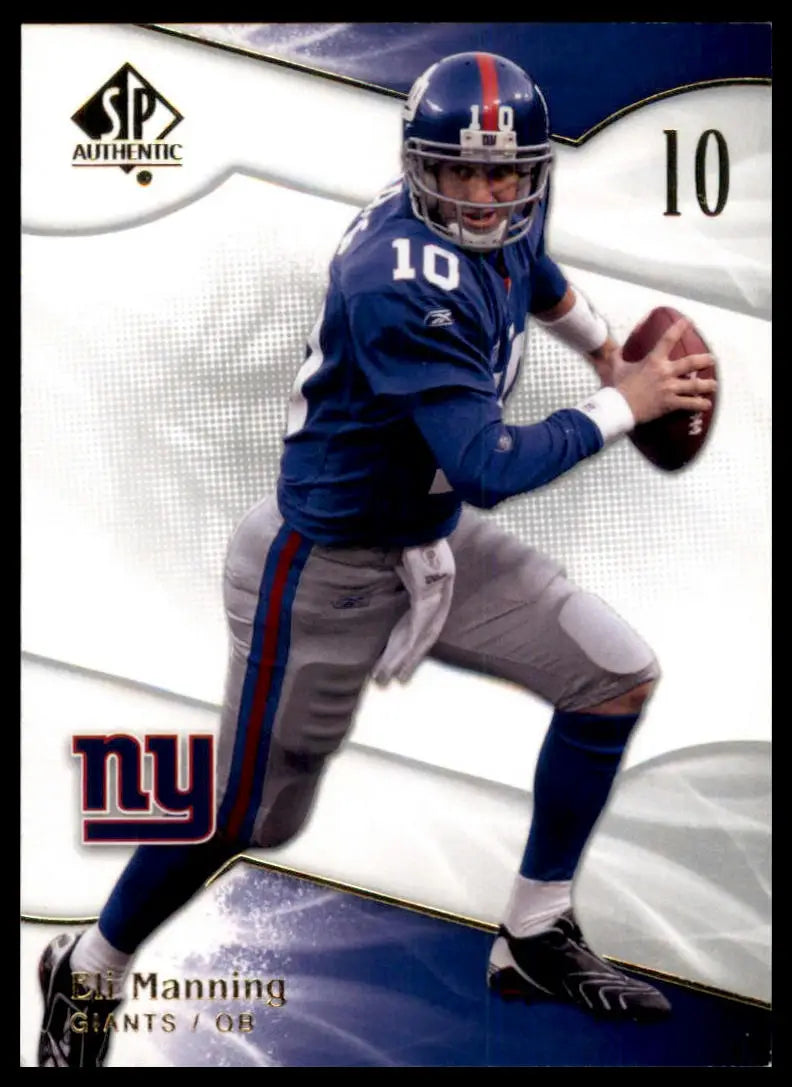 2009 SP Authentic Eli Manning 5 New York Giants NM - Football Card Single